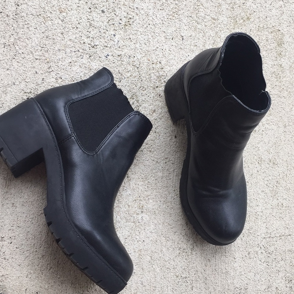 Black ankle boots